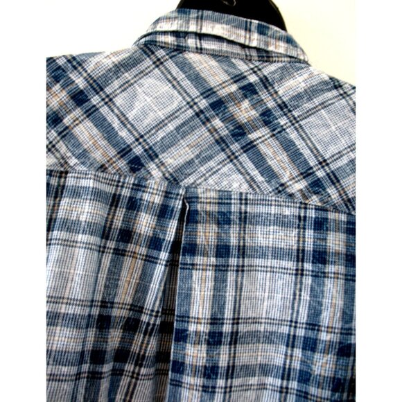 Maurice's  Blue&White Plaid Embellished,L/S Shirt Size 2X - Picture 12 of 13